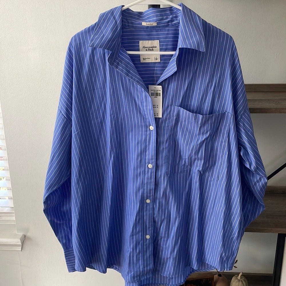 NWT Abercrombie Oversized button down, size large